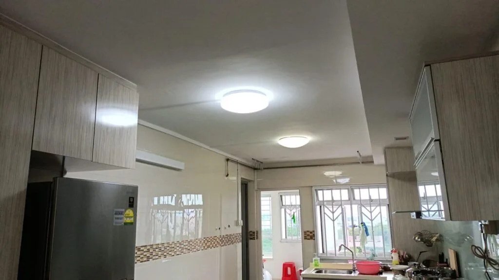 After: Kitchen spalling