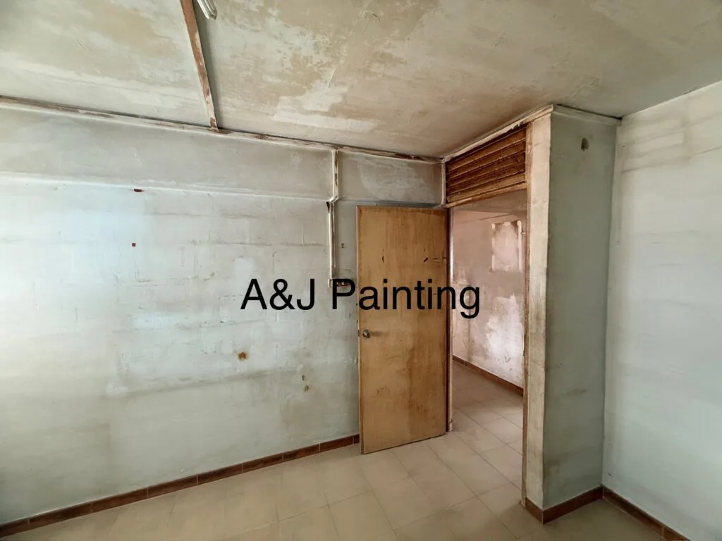 Before: Mould treatment